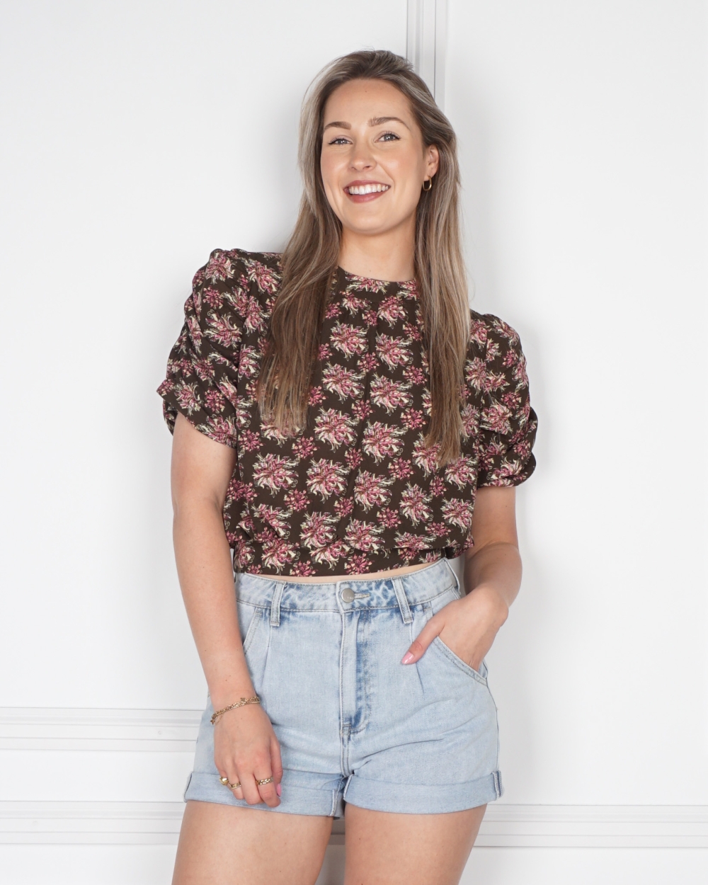 TOP OLIVA BRUIN/ROZE