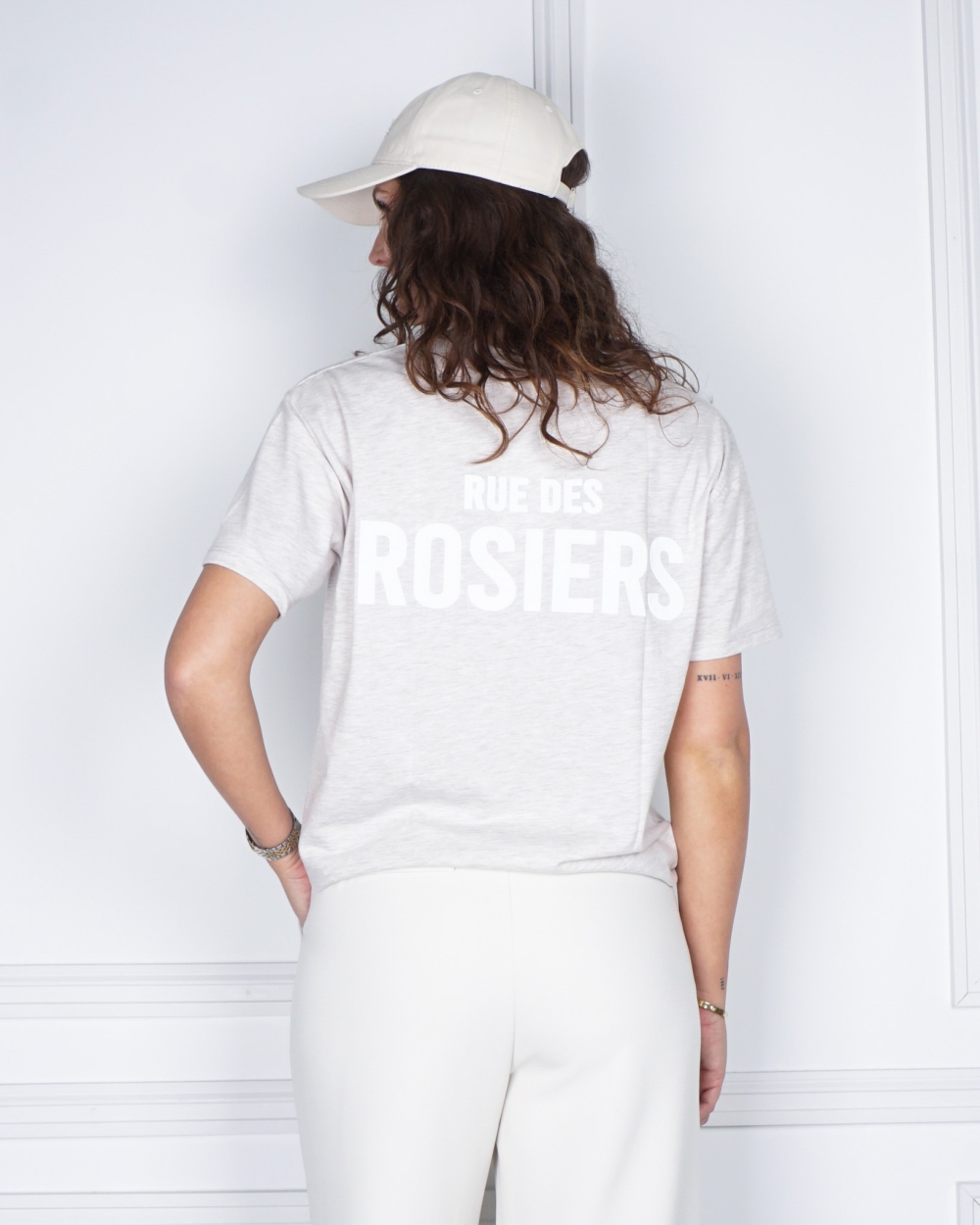 T-SHIRT RUE DES ROSIERS BEIGE