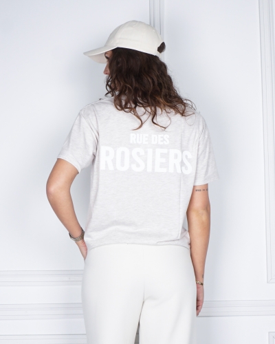 T-SHIRT RUE DES ROSIERS BEIGE