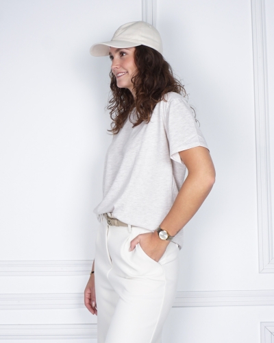 T-SHIRT RUE DES ROSIERS BEIGE
