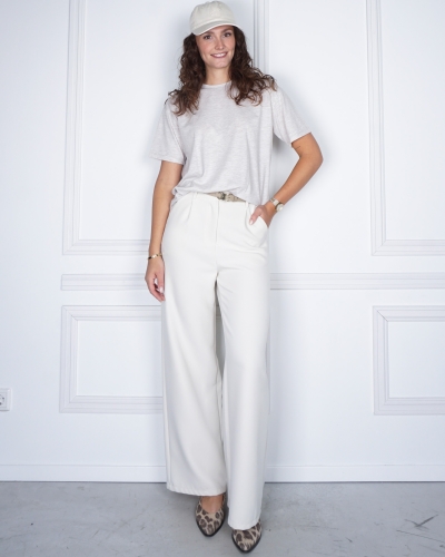 T-SHIRT RUE DES ROSIERS BEIGE