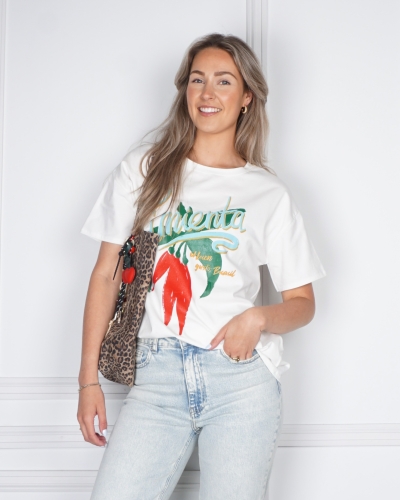 Gossip T-SHIRT PEPPER WIT