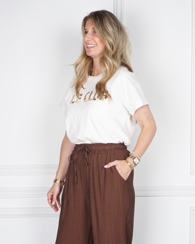 Nukus T-SHIRT FEMKE OFF WHITE