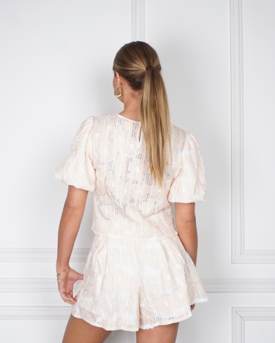 FLOWER TOP BEIGE