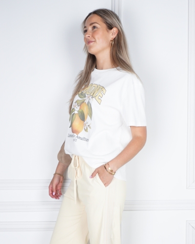 Gossip T-SHIRT LIMONE WIT