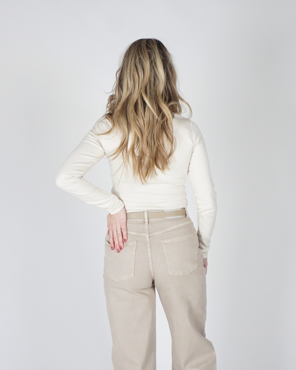 KATOENEN LONGSLEEVE BEIGE