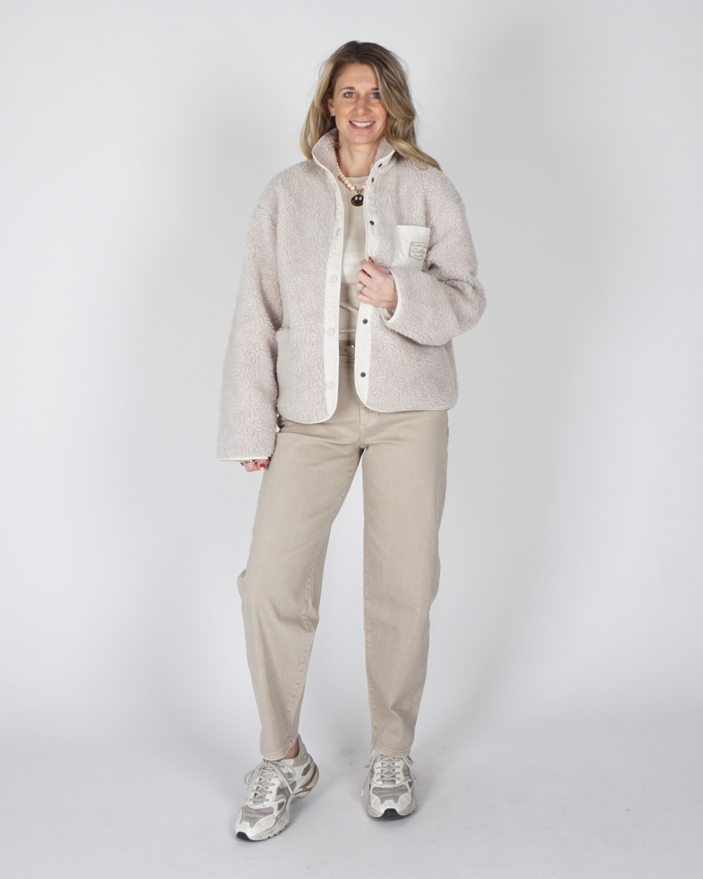 KATOENEN LONGSLEEVE BEIGE