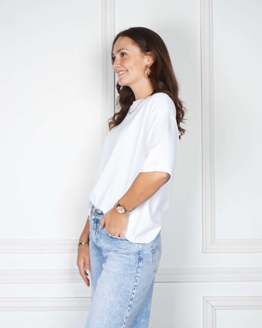 BOXY T-SHIRT LARA WIT