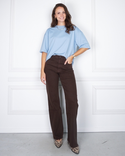 BOXY T-SHIRT LARA BLAUW