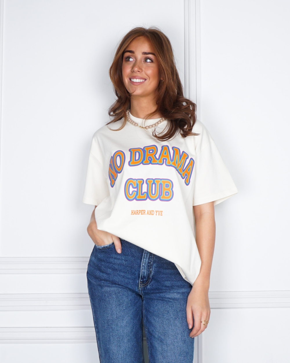 T-SHIRT NO DRAMA CLUB ECRU