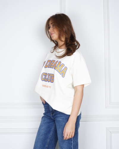 T-SHIRT NO DRAMA CLUB ECRU
