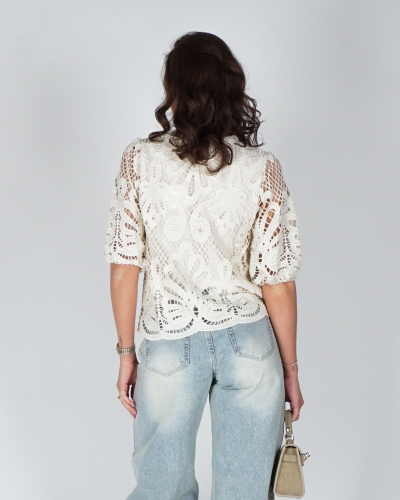 BRODERIE TOP CHANTALLE ECRU