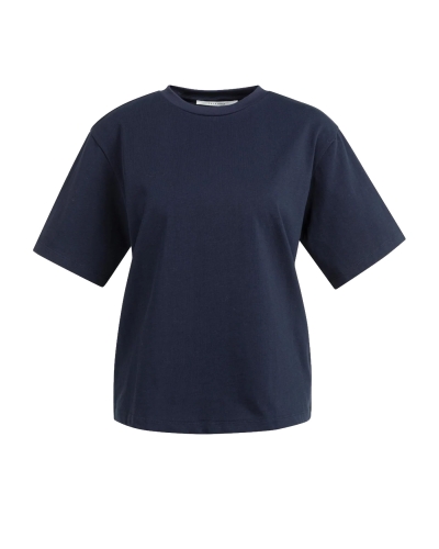 BOYFRIEND T-SHIRT DONKER BLAUW