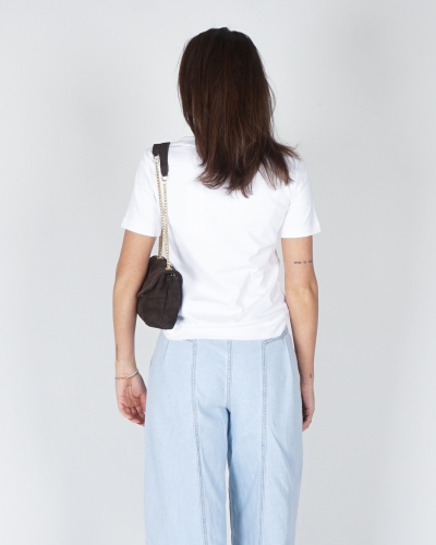 BASIC T-SHIRT MET V-HALS WIT