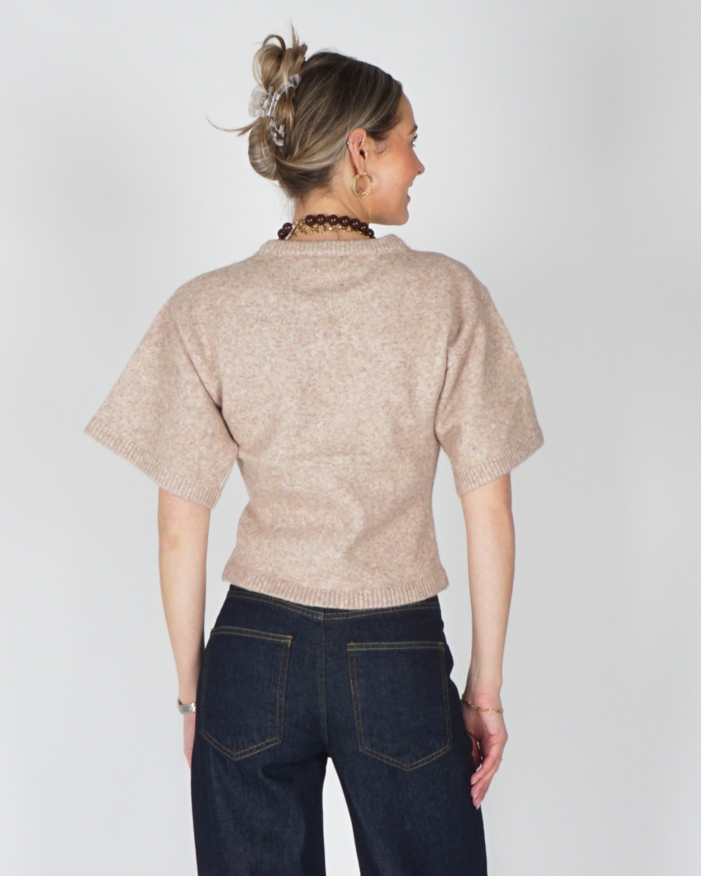 TOP ASHA KNIT BEIGE
