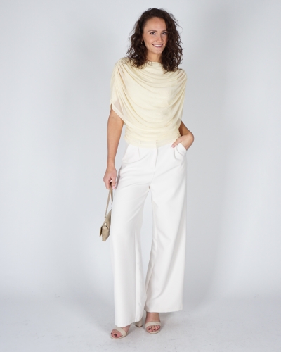 MESH TOP COTTUNA LICHTGEEL