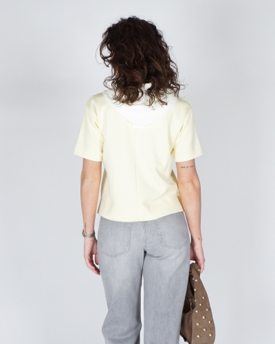 T-SHIRT RAE LICHT GEEL