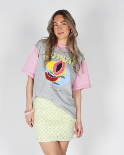 Refined Department OVERSIZED T-SHIRT LOUI GRIJS