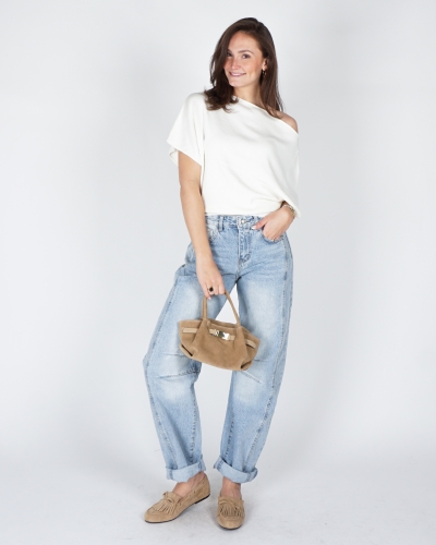 ONESHOULDER TOP TRIJNTJE WIT