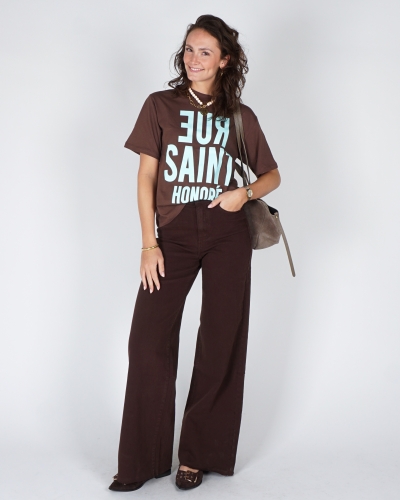 T-SHIRT RUE SAINT HONORE BRUIN/BLAUW