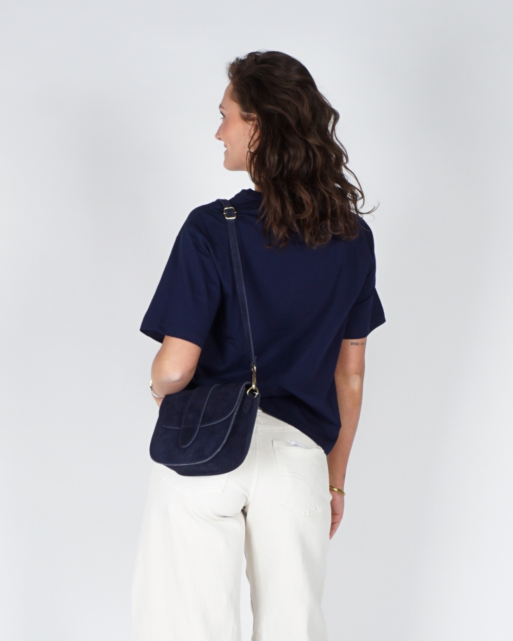 T-SHIRT RUE SAINT HONORE BLAUW/ WIT