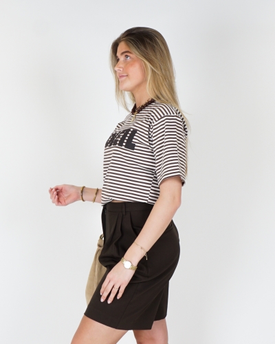 My Jewellery GESTREEPT T-SHIRT SOLEIL BRUIN