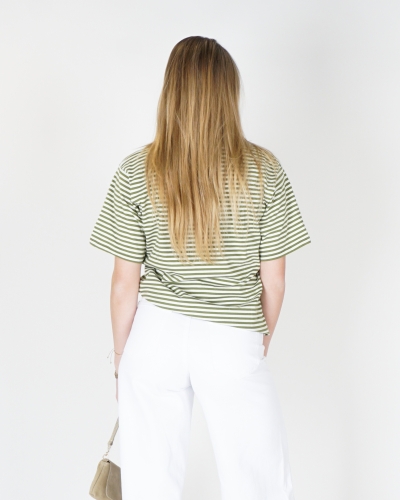 GESTREEPT T-SHIRT SOLEIL GROEN