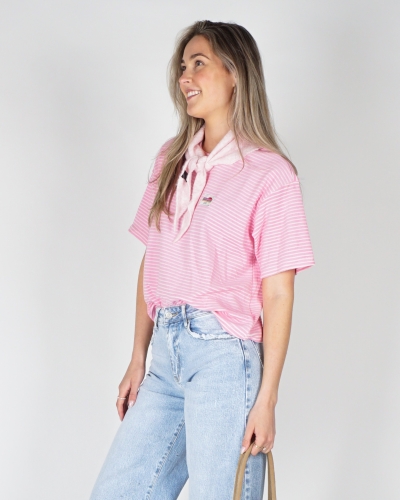 Gossip SK13676 GESTREEPT BADSTOF T-SHIRT
