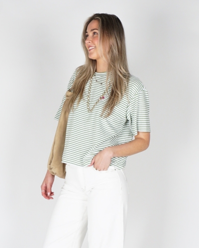 Gossip SK13676 GESTREEPT BADSTOF T-SHIRT