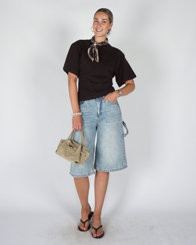 BOXY T-SHIRT ALIRA BRUIN