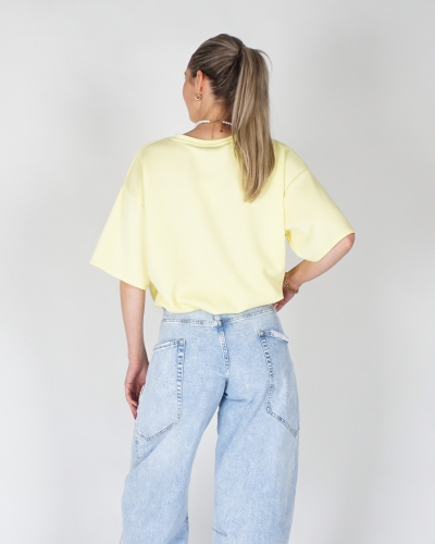 BALLON SWEAT T-SHIRT GEEL