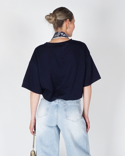 BALLON SWEAT T-SHIRT DONKERBLAUW