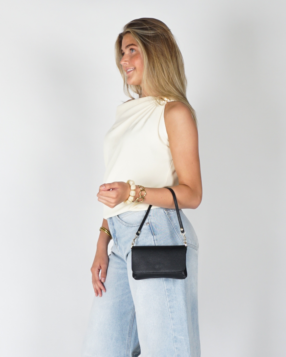 OFF SHOULDER TOP ECRU