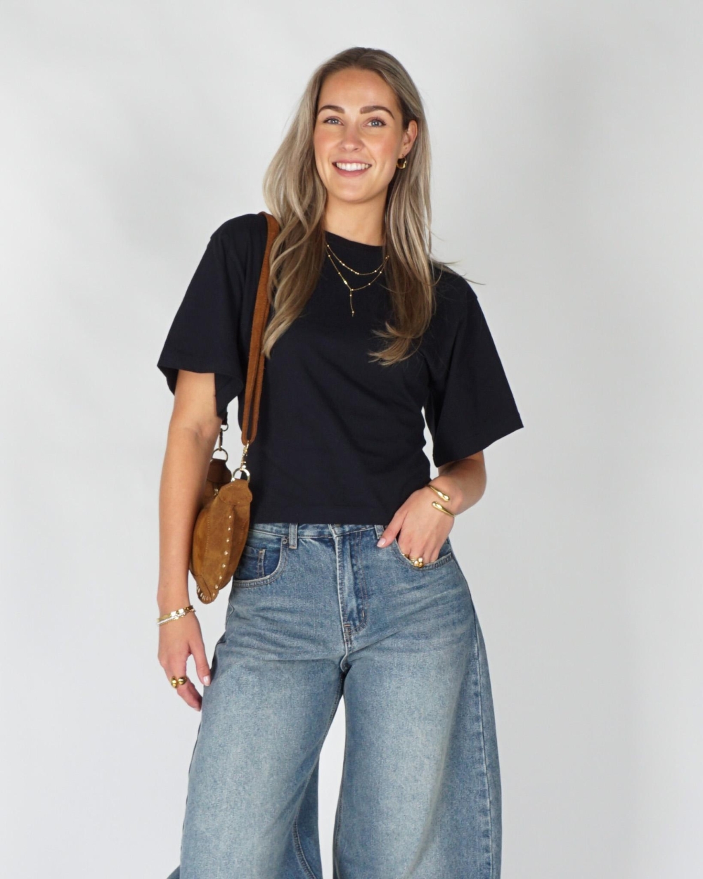 Neo Noir TSHIRT ASHA Donkerblauw