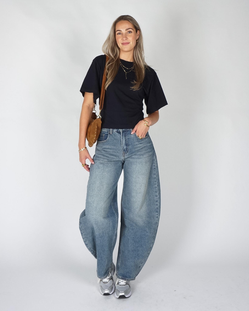 Neo Noir TSHIRT ASHA Donkerblauw