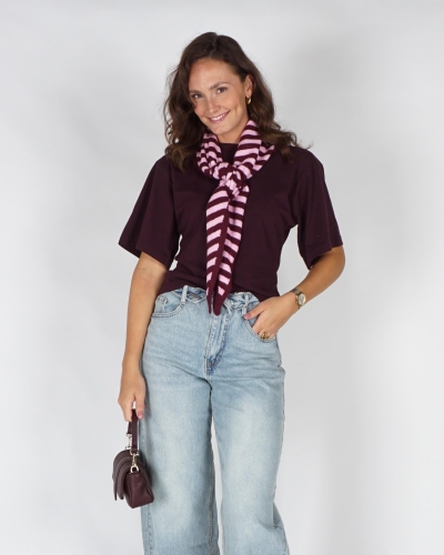 Neo Noir TSHIRT ASHA Bordeaux