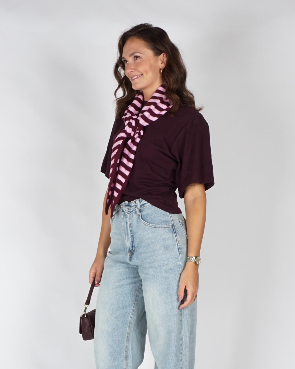 Neo Noir TSHIRT ASHA Bordeaux