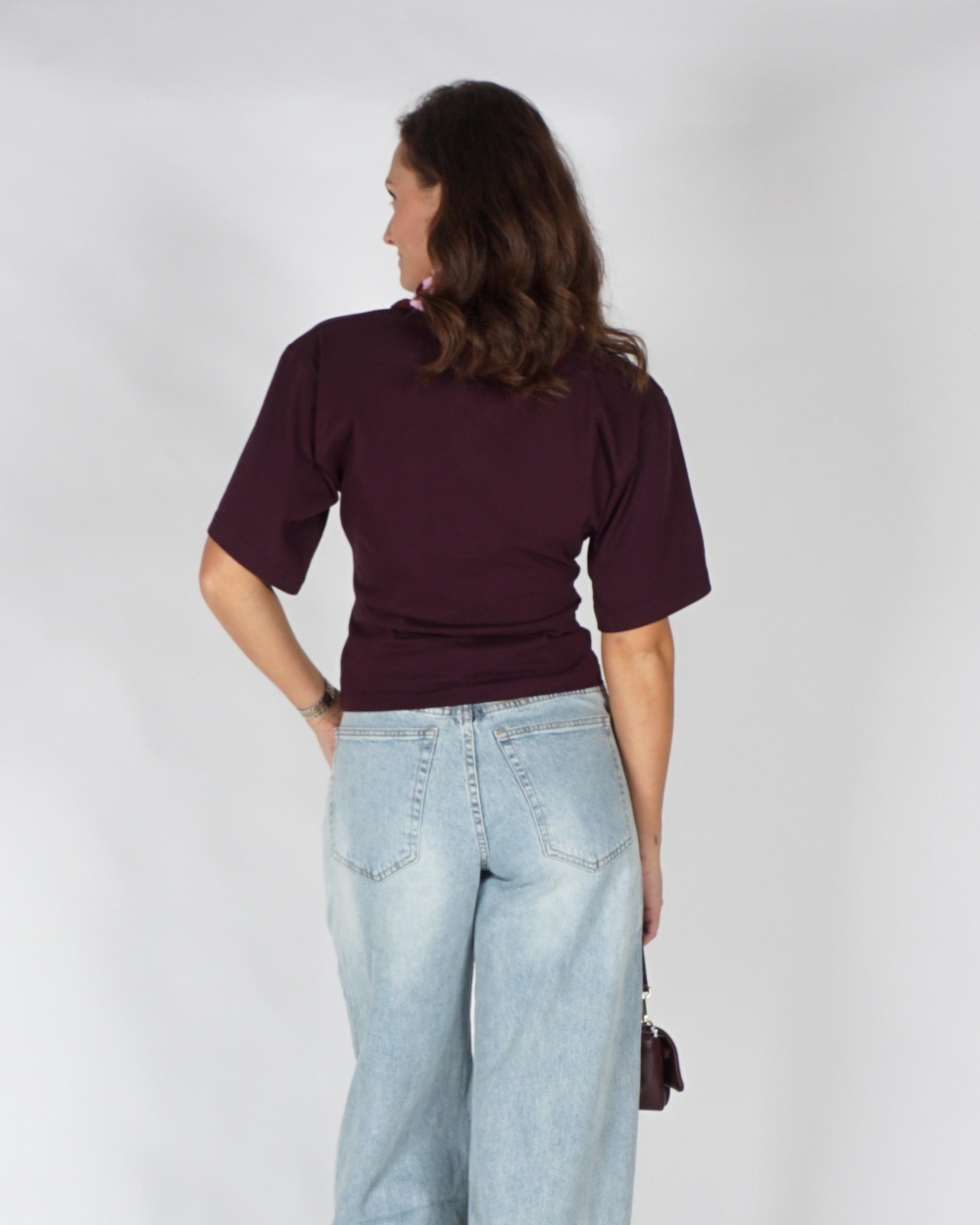 Neo Noir TSHIRT ASHA Bordeaux