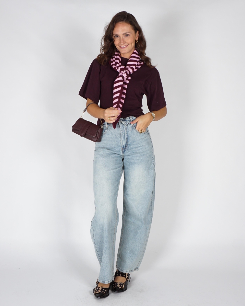 Neo Noir TSHIRT ASHA Bordeaux
