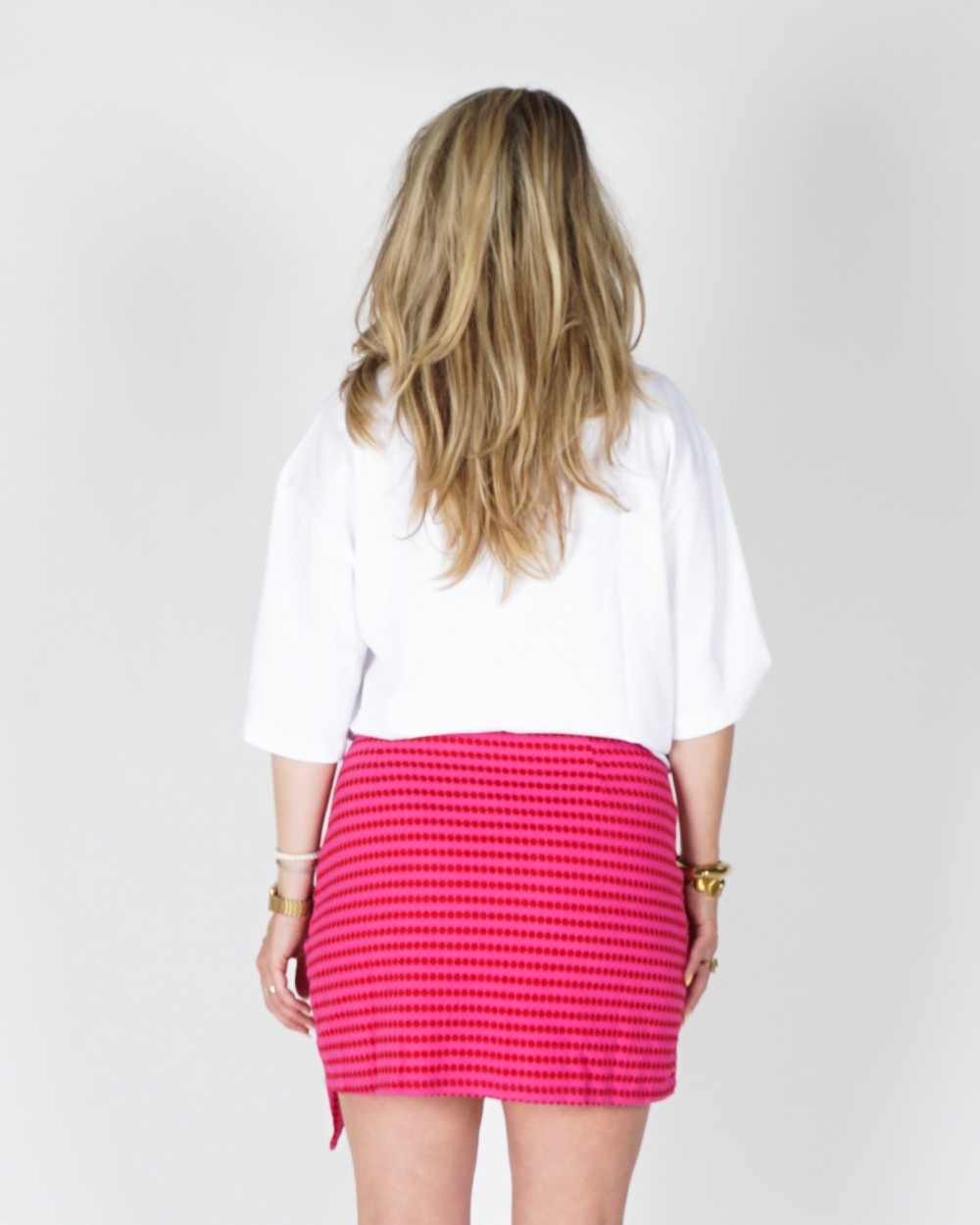 BOXY T-SHIRT 'SOTTO IL SOLEIL' WIT