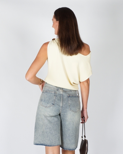 OFF SHOULDER TOP GEEL
