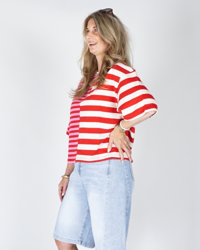 My Jewellery Two ways striped tee MJ15767