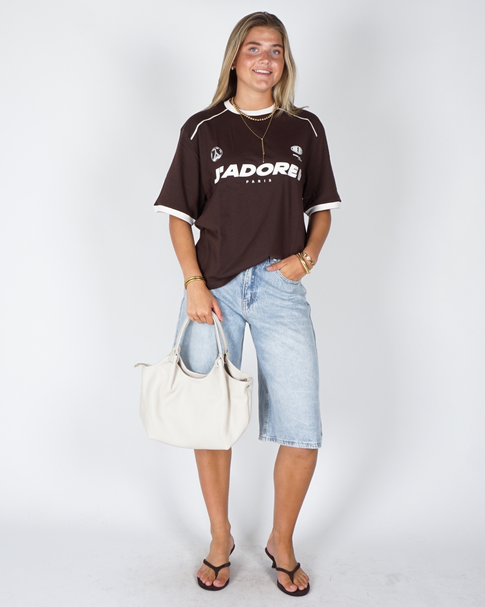 J'ADORE PARIS TSHIRT BRUIN