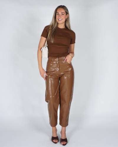 JOSH V T-SHIRT CODY COGNAC Bruin