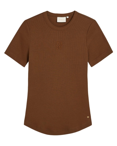 JOSH V T-SHIRT CODY COGNAC Bruin