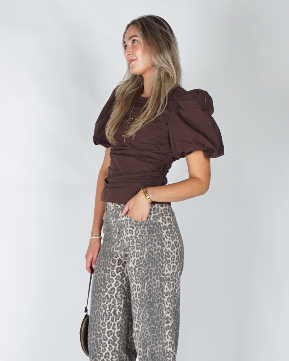 HARPER & YVE TOP NIKO Bruin