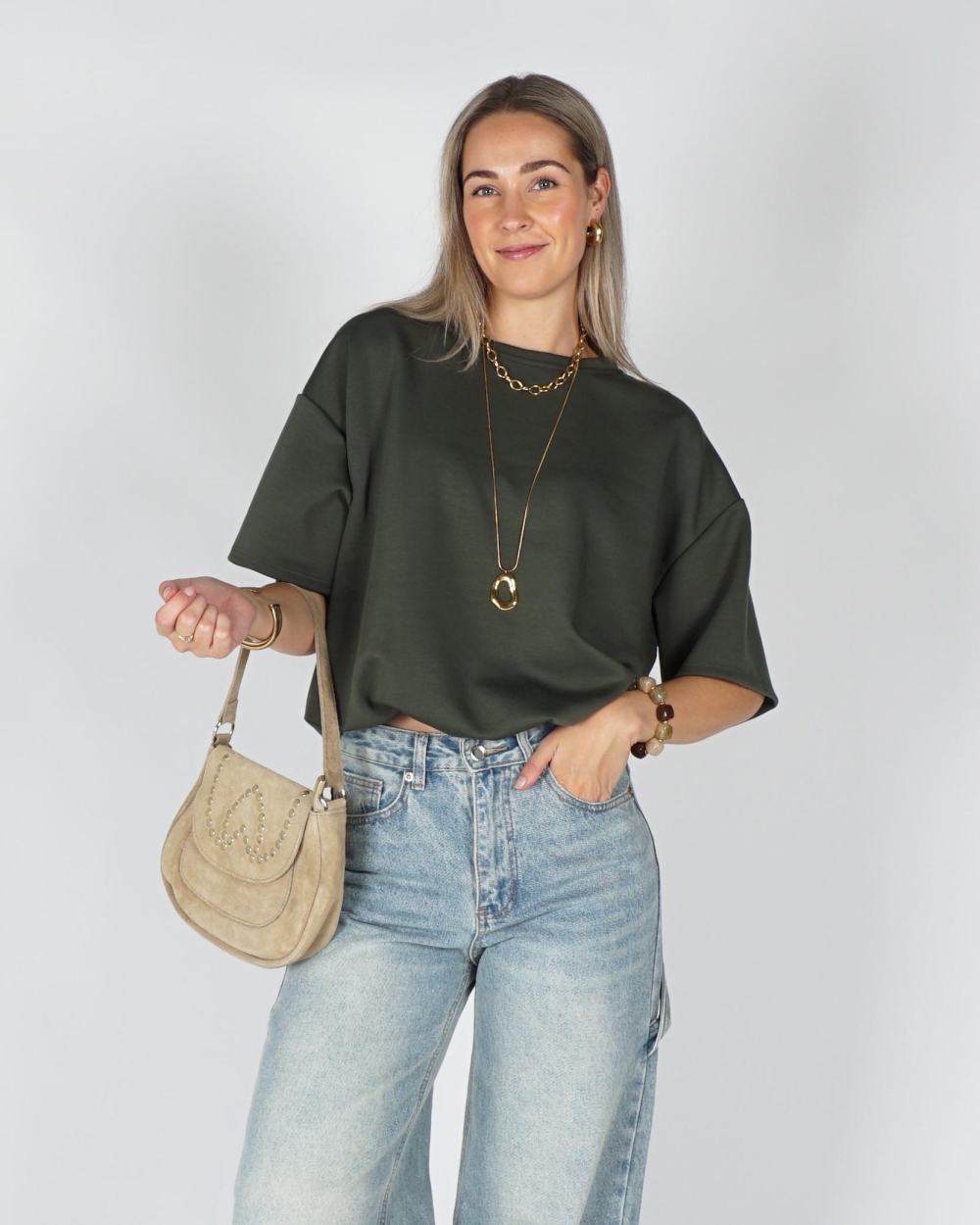 Gossip BALLON SWEAT T-SHIRT Groen