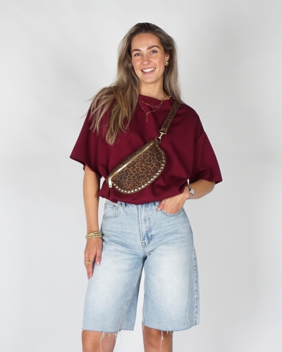 Gossip BALLON SWEAT T-SHIRT Bordeaux