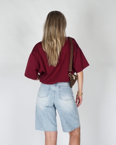 Gossip BALLON SWEAT T-SHIRT Bordeaux
