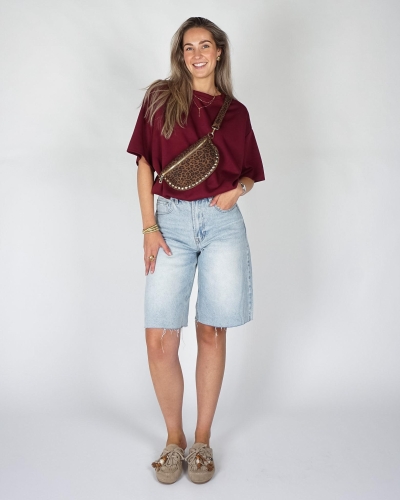 Gossip BALLON SWEAT T-SHIRT Bordeaux